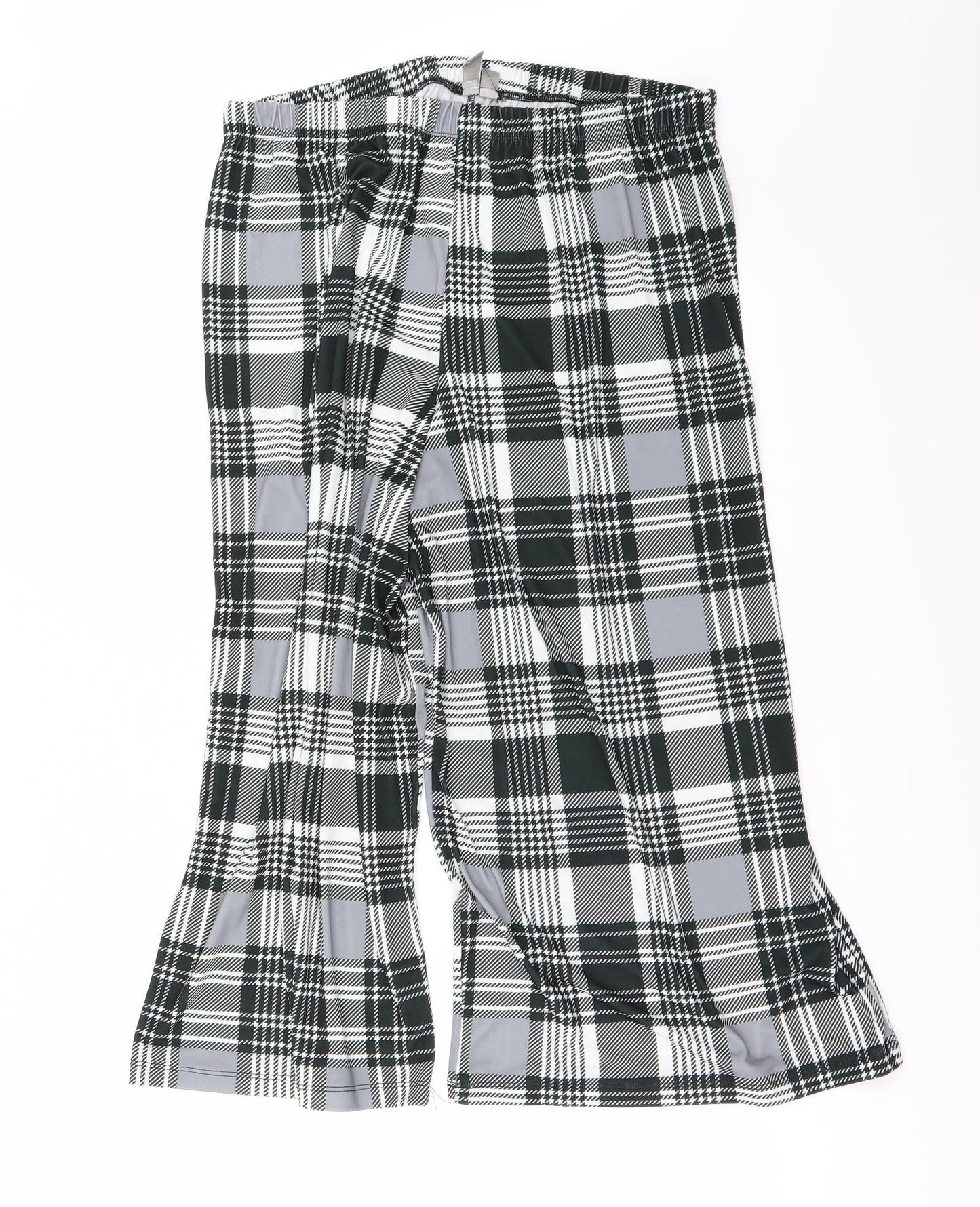 ASOS Womens Grey Check  Trousers  Size 16 L23 in