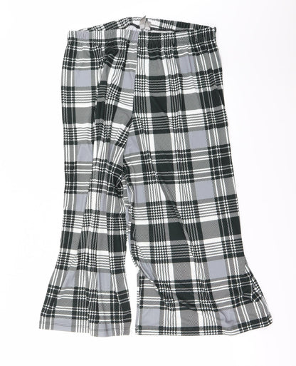 Additional front view of ASOS women’s grey check trousers, size UK 16, 23-inch leg
