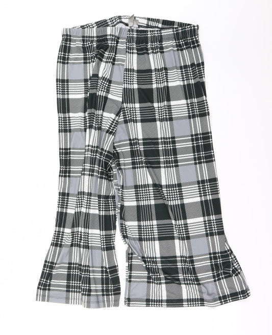 ASOS Womens Grey Check  Trousers  Size 16 L23 in