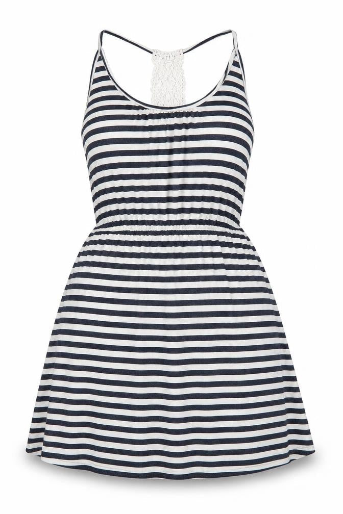 NEXT Womens White Striped  A-Line  Size 8