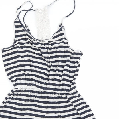Next Womens White Striped  A-Line  Size 8