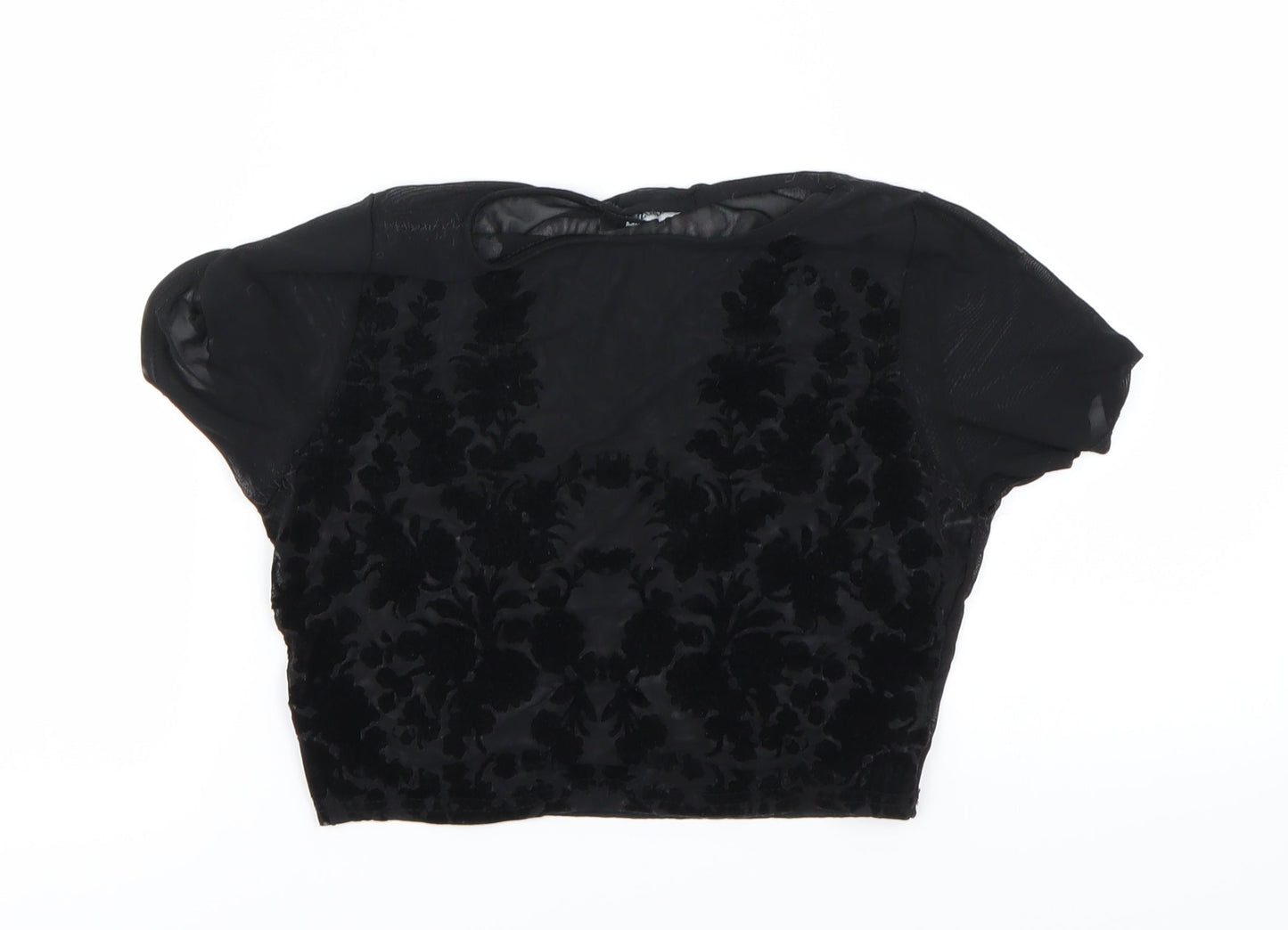 Misguided Womens Black   Basic T-Shirt Size 6