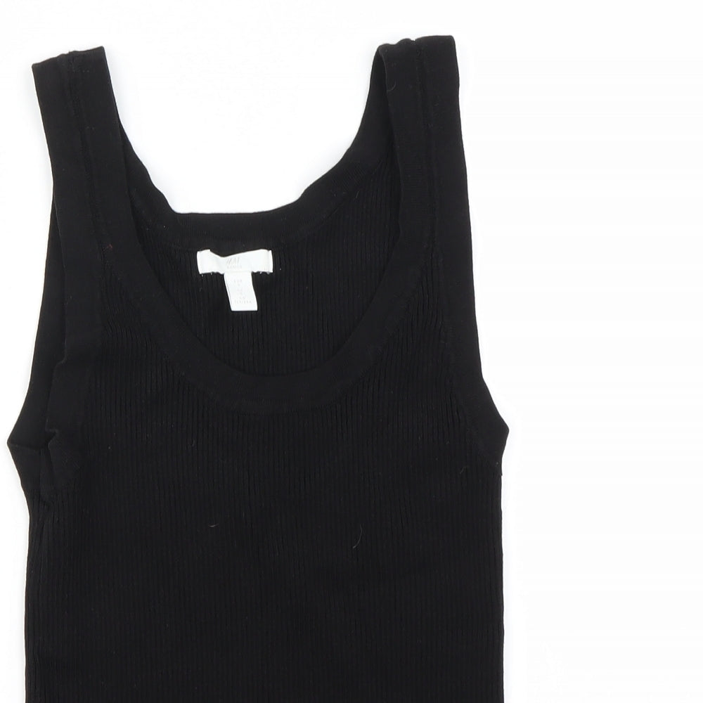 H&M Womens Black   Basic T-Shirt Size S