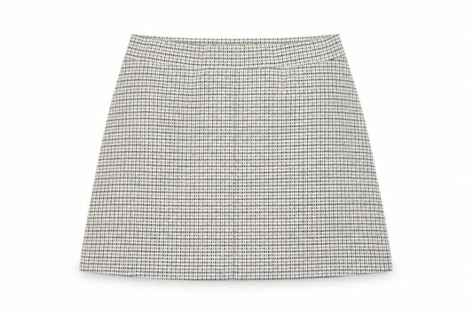 NEXT Womens Beige Check  A-Line Skirt Size 14