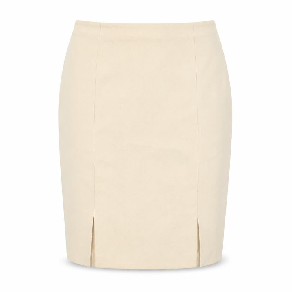 Preworn Womens Yellow   A-Line Skirt Size 32 in