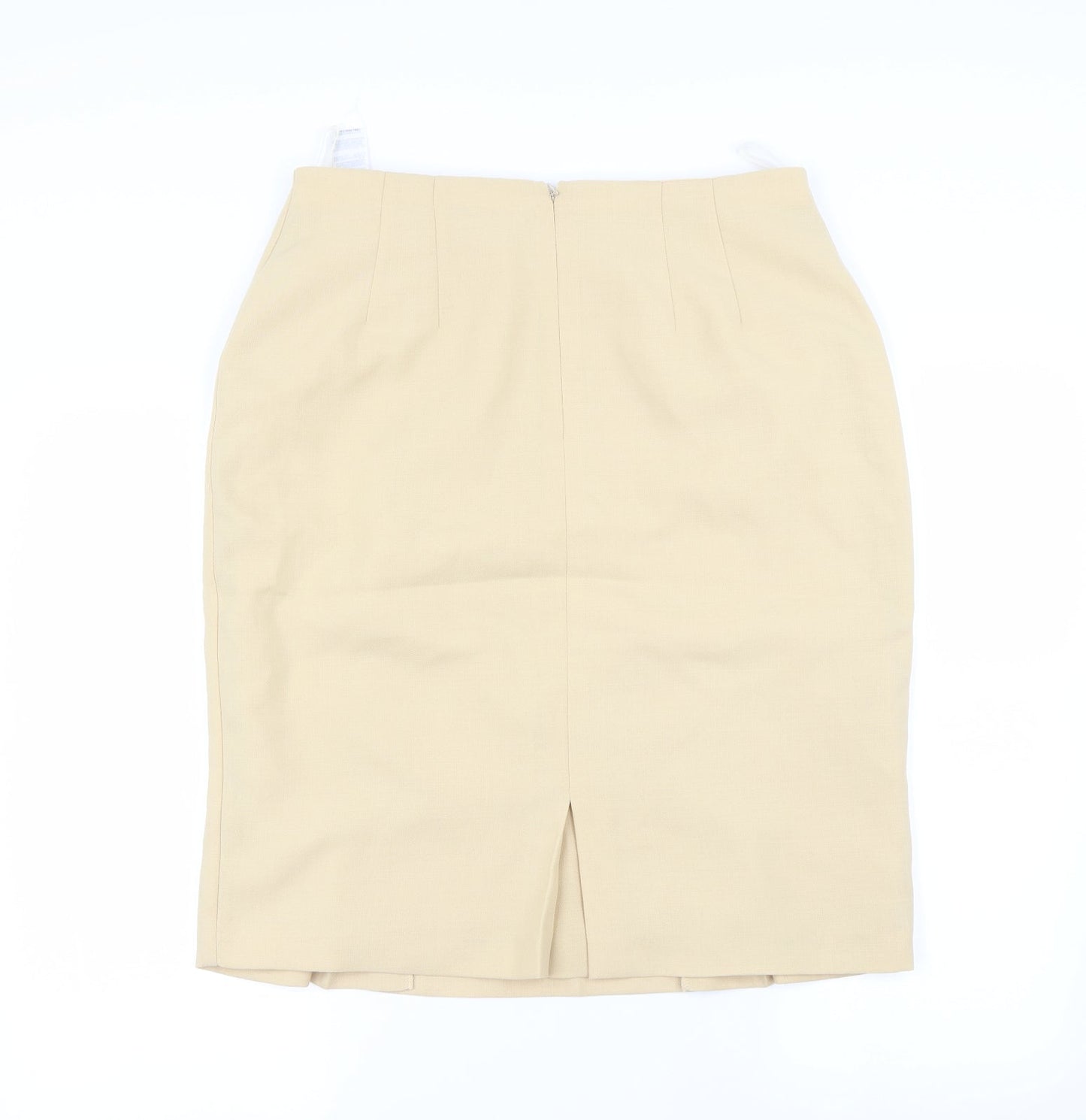 Preworn Womens Yellow   A-Line Skirt Size 32 in