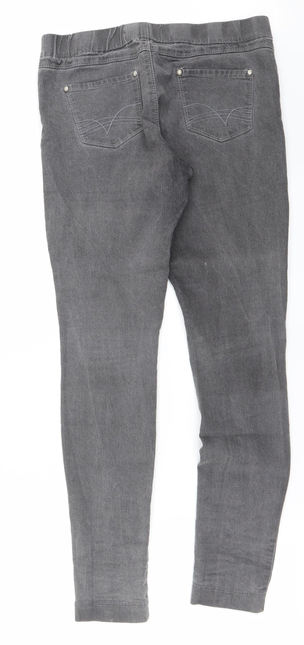Preworn Womens Grey   Trousers  Size 12 L27 in