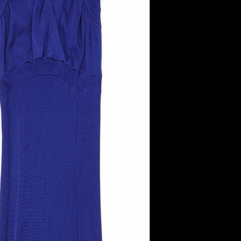 H&M Womens Blue  Knit Jumper Dress  Size XS