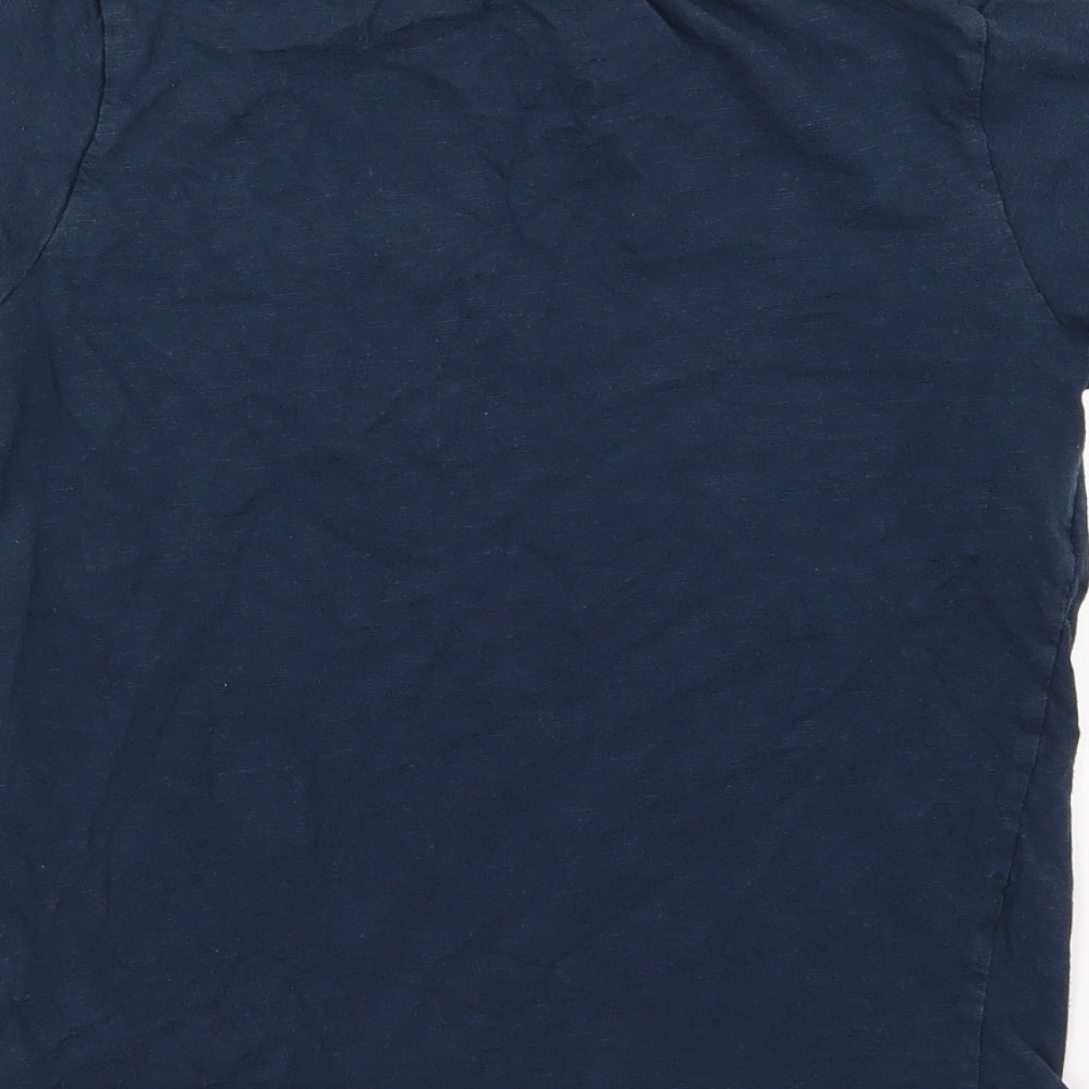 NEXT Boys Blue Striped Jersey Basic T-Shirt Size 10 Years