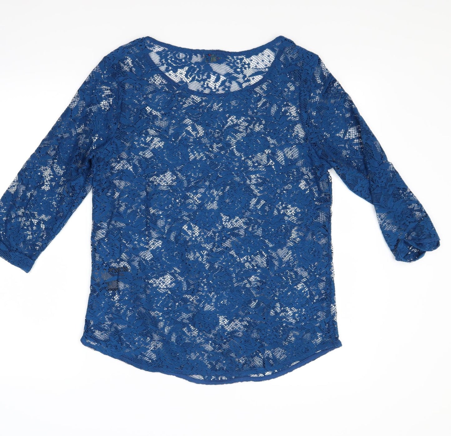 Marks and Spencer Womens Blue Floral  Basic Blouse Size 12