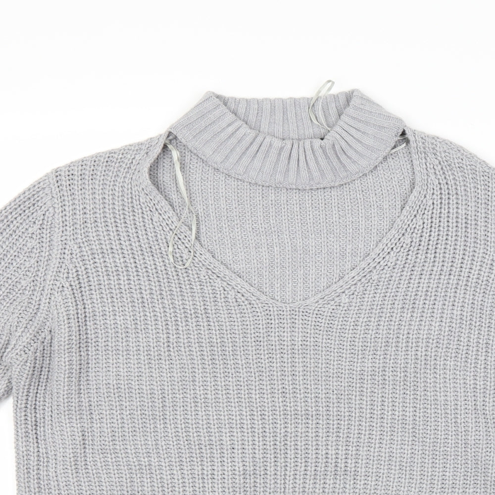 Brave Soul Womens Grey   Pullover Jumper Size 14