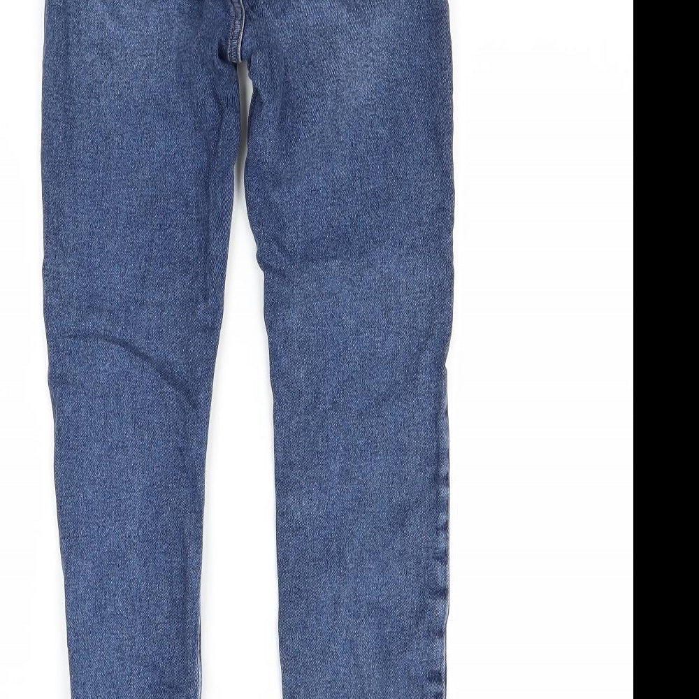 Preworn Womens Blue  Denim Skinny Jeans Size 8 L27 in