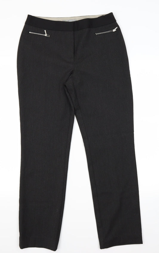 Marks and Spencer Womens Grey   Trousers  Size 10 L27 in