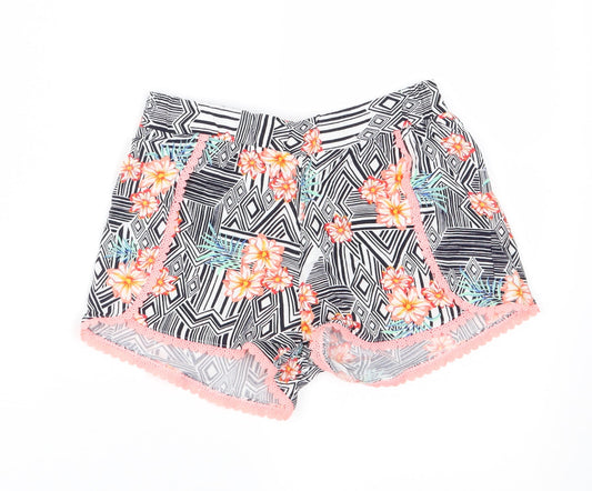 Primark Girls Multicoloured Floral Jersey Mom Shorts Size 8-9 Years