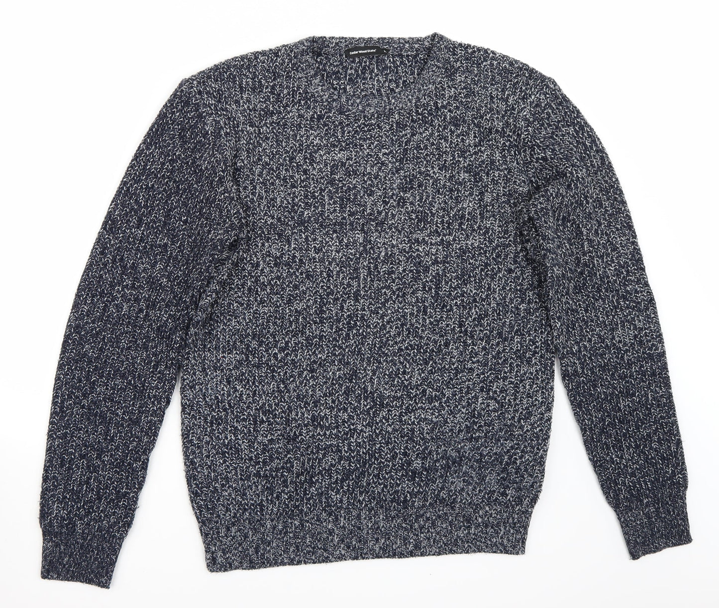 Cedar Wood Mens Blue   Pullover Jumper Size M