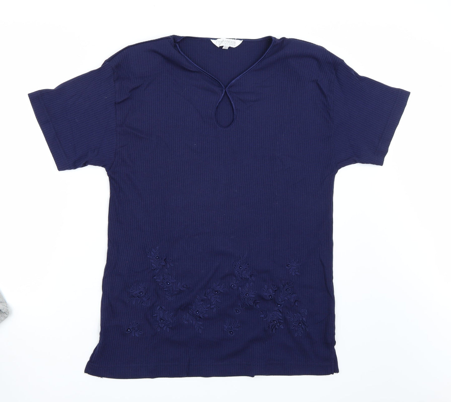 Paramour Womens Blue   Basic T-Shirt Size L