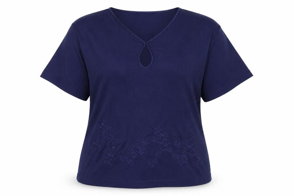 Paramour Womens Blue   Basic T-Shirt Size L