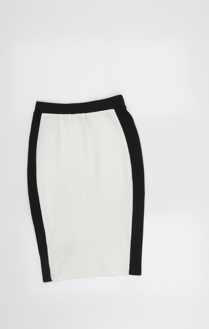 Back view of New Look women’s white skort skirt, size UK 4