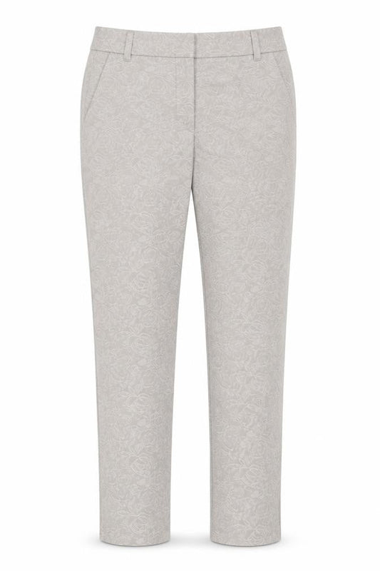 NEXT Womens Beige Floral  Trousers  Size 8 L32 in