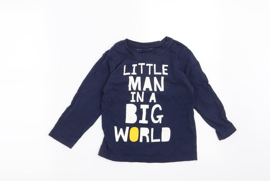 Nutmeg Boys Blue   Basic Casual Size 4-5 Years  - Little man in a big world