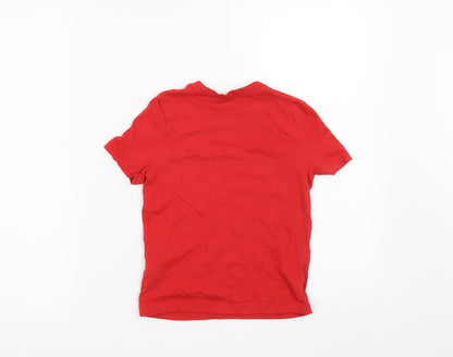 Back view of F&F boys’ red basic t-shirt, size 4-5, years - true gamer