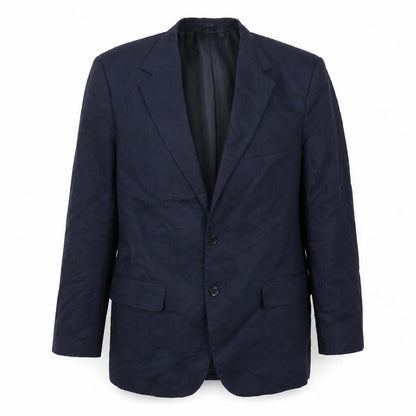 Front view of Yaly Couture men’s blue jacket suit jacket, size 42