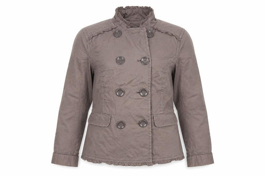 Front view of Debenhams women’s brown jacket, size UK 12
