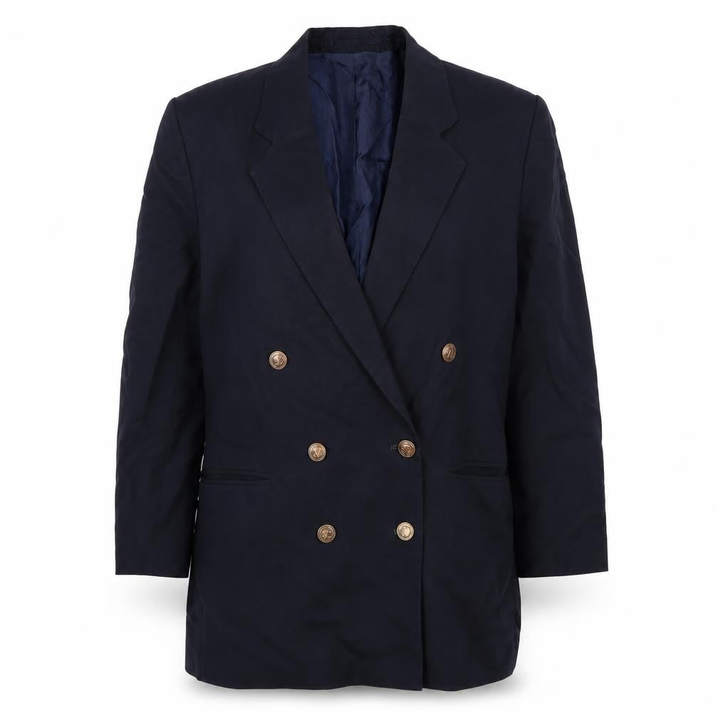 Basix Womens Blue   Jacket Suit Jacket Size 12
