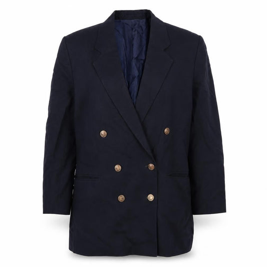 Basix Womens Blue   Jacket Suit Jacket Size 12