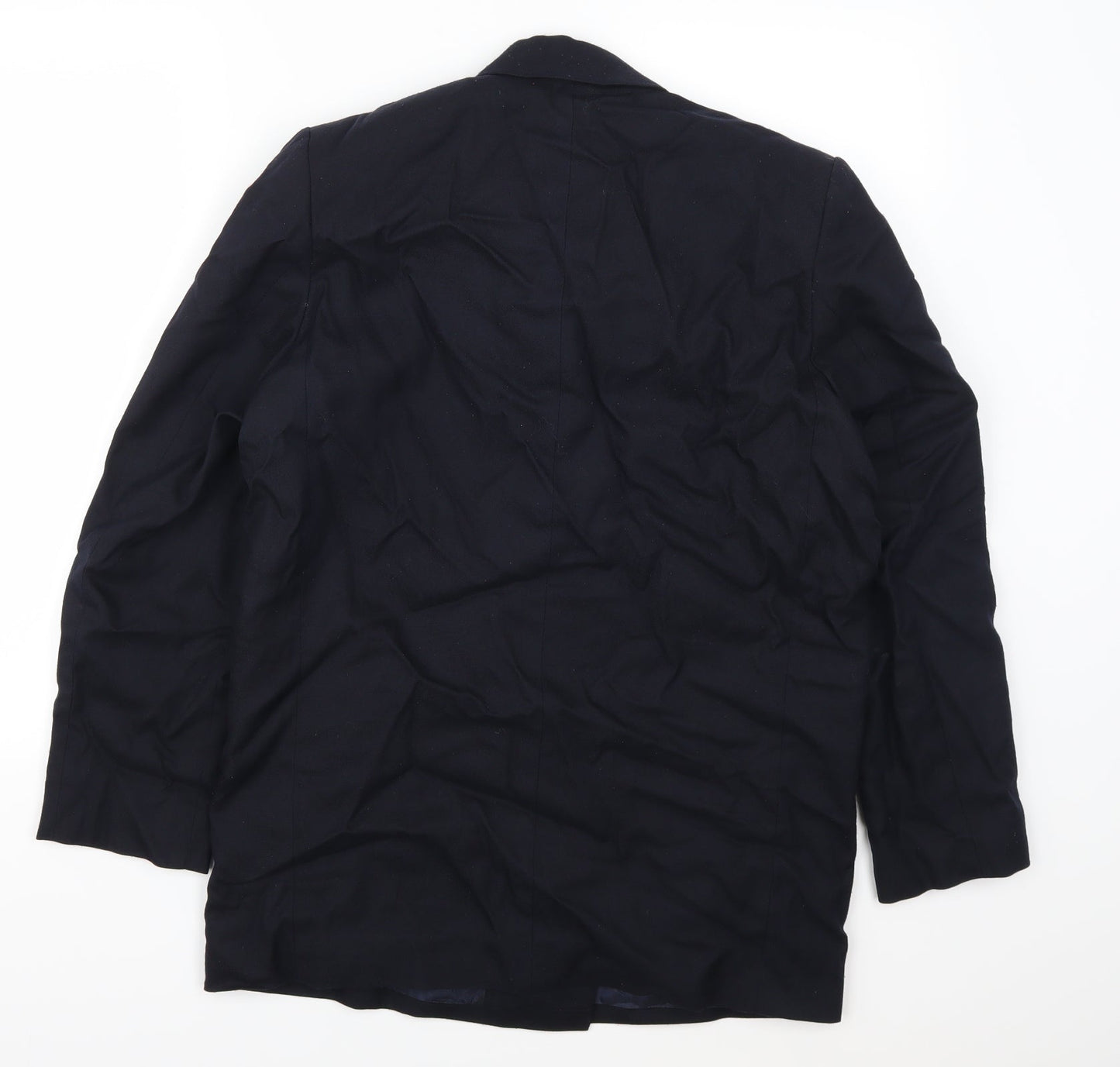 Basix Womens Blue   Jacket Suit Jacket Size 12