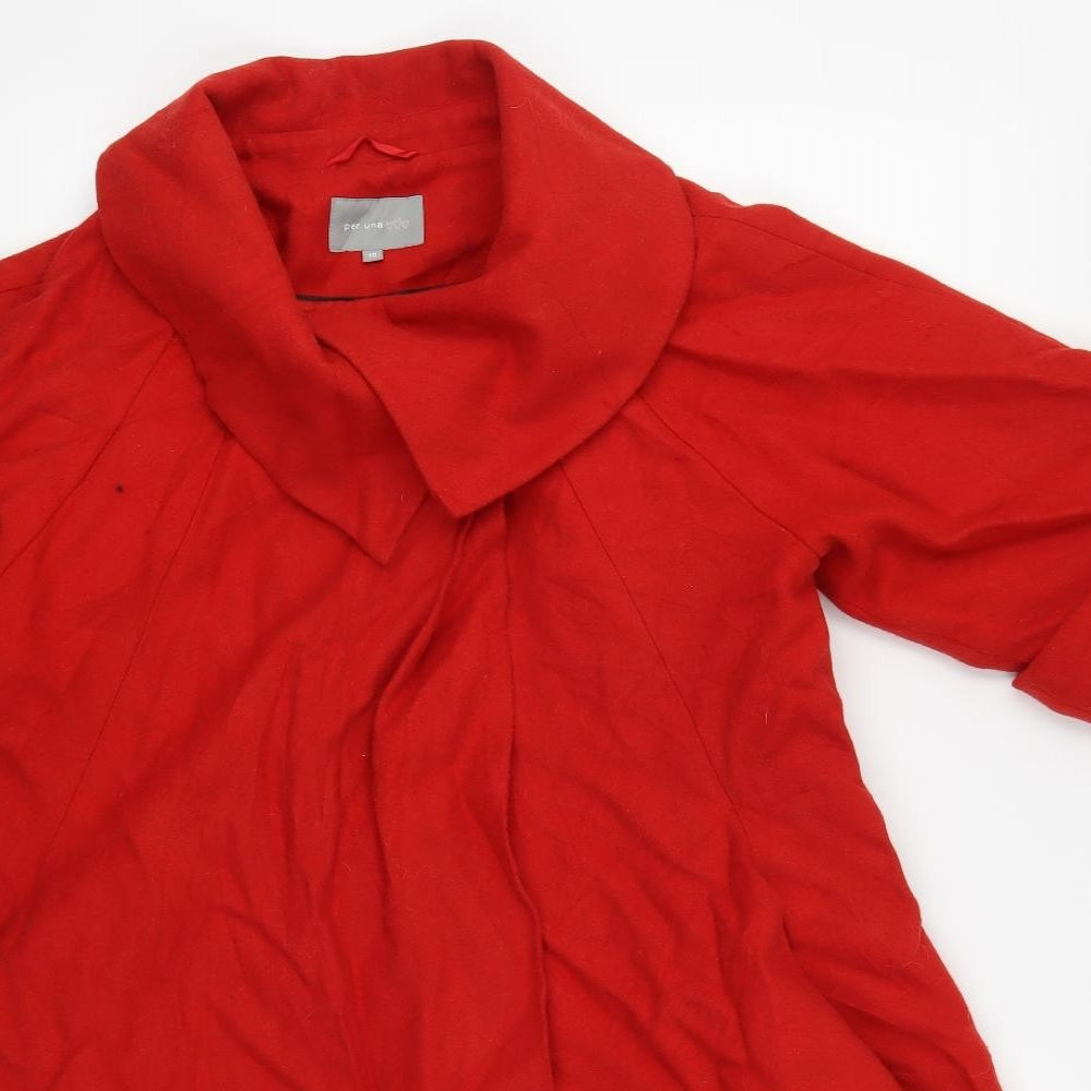 Per Una Womens Red   Jacket Coat Size 10