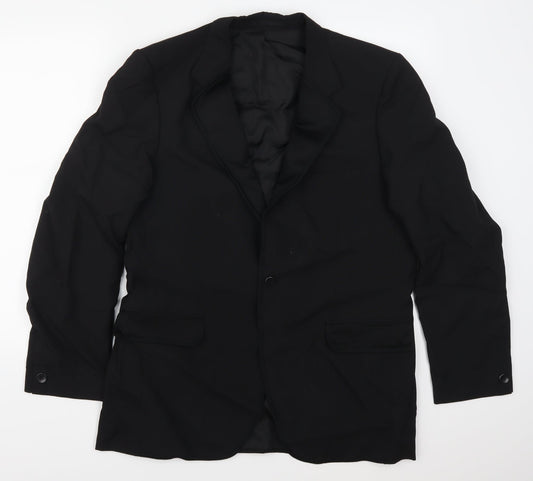 Varteks Mens Black   Jacket Suit Jacket Size 40