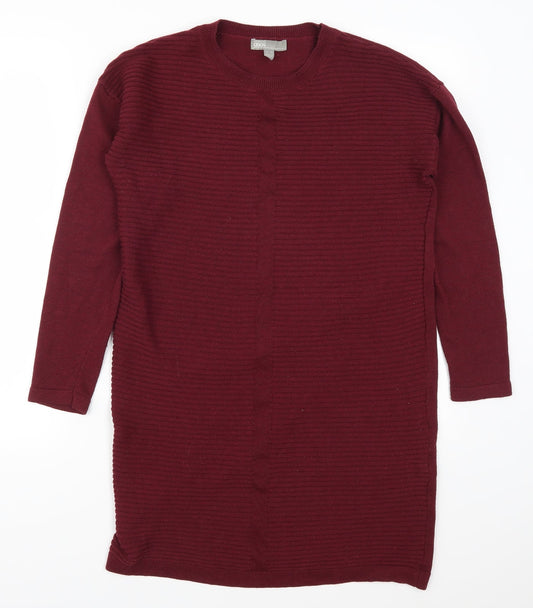 ASOS Womens Red   Jumper Dress  Size 10  - Burgundy