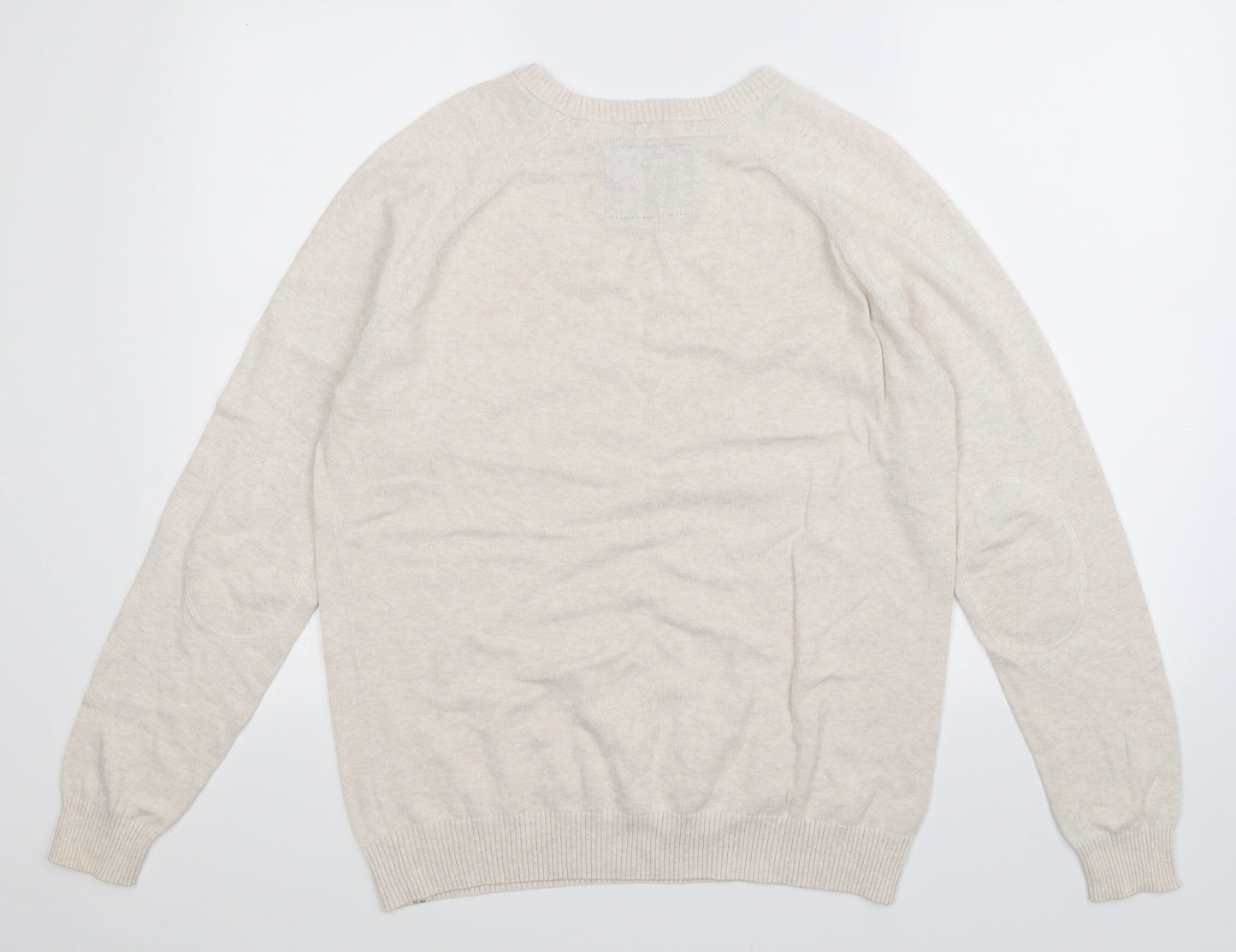 Cedar Wood State Mens Beige  Knit Pullover Jumper Size M