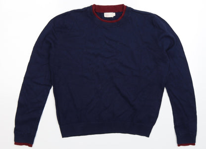 Additional front view of Cape Daisy women’s blue knit jumper, size UK 8