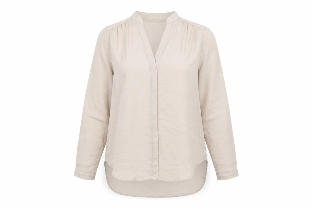 H&M Womens Silver   Basic Button-Up Size 8