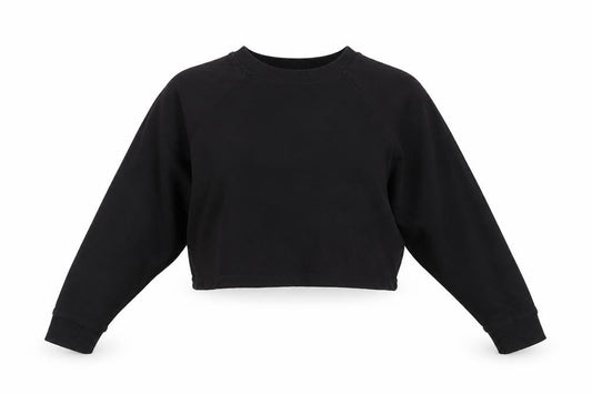 Front view of ASOS women’s black jumper, size UK 8