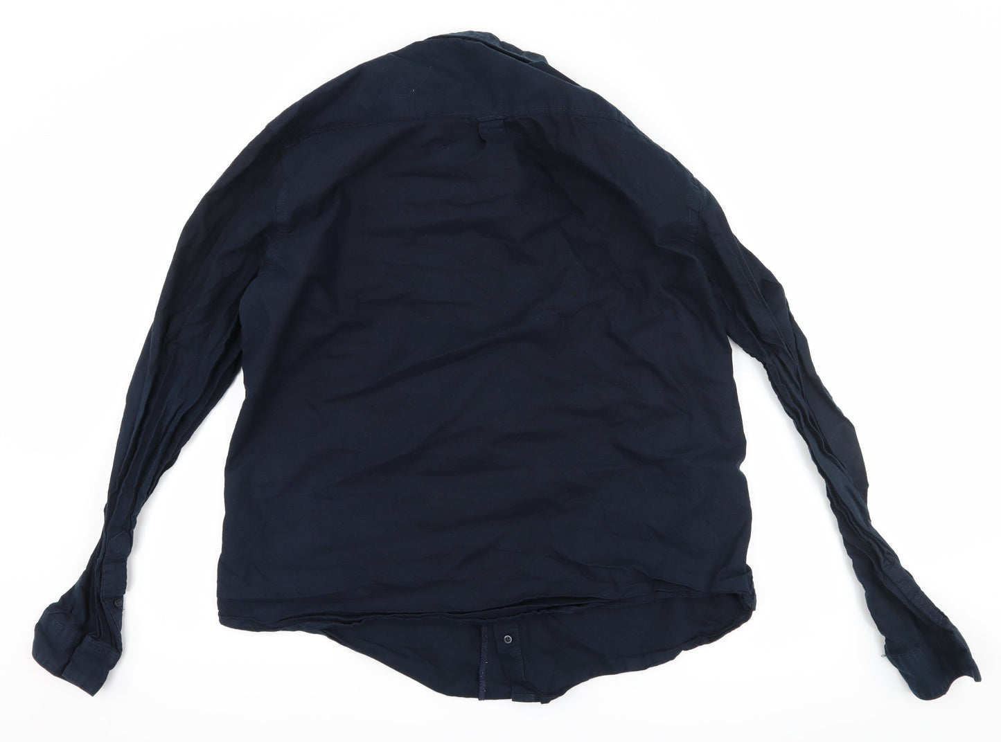 D-Struct Mens Blue    Button-Up Size XL