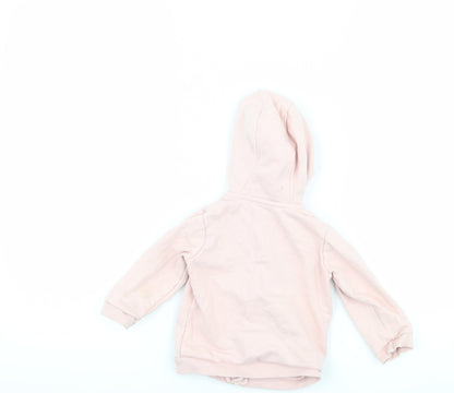 Back view of George girls’ pink jacket, size 6-9, months