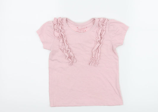 Primark Girls Pink   Basic T-Shirt Size 5-6 Years