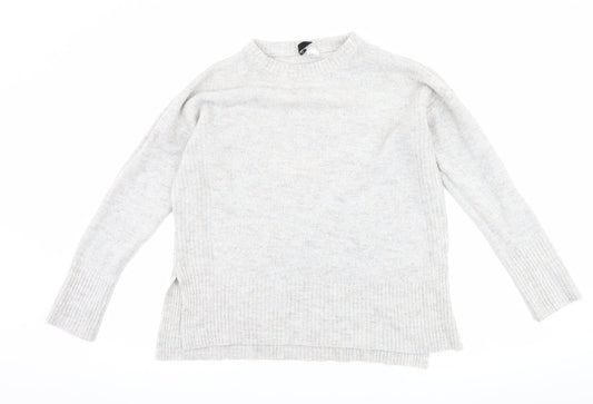 H&M Womens Grey   Pullover Jumper Size M