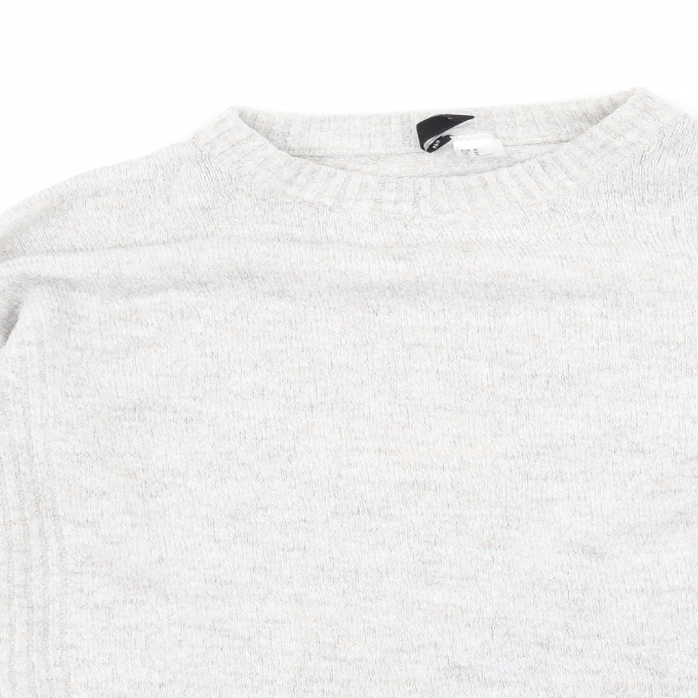 H&M Womens Grey   Pullover Jumper Size M