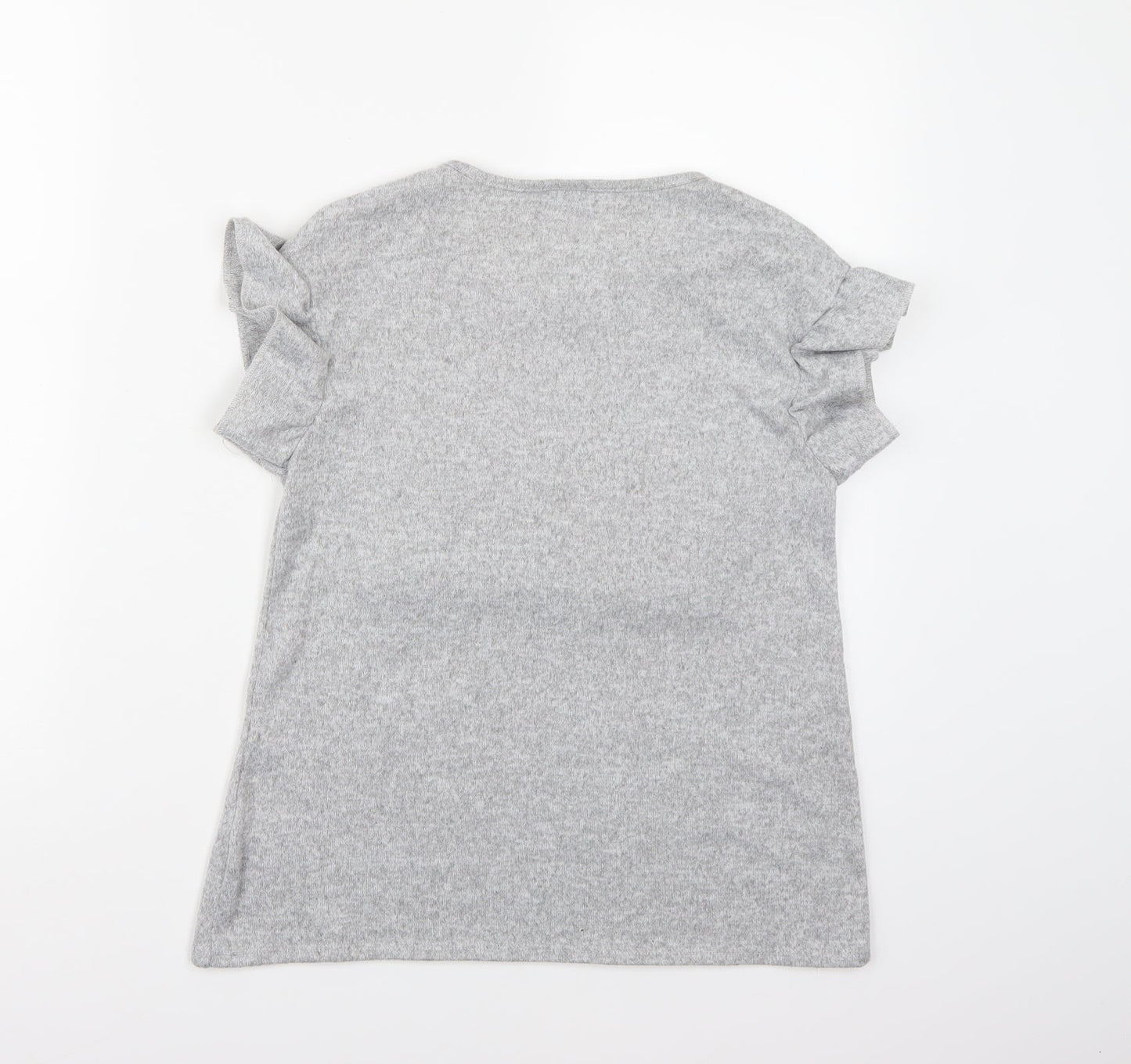 Matalan Girls Grey  Knit Pullover Jumper Size 12 Years