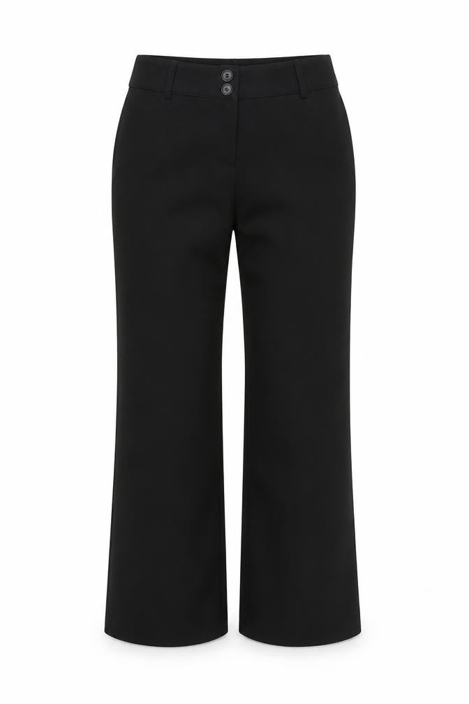 Papaya Womens Black  Rayon Trousers  Size 10 L28 in