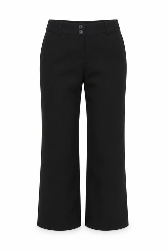Papaya Womens Black  Rayon Trousers  Size 10 L28 in
