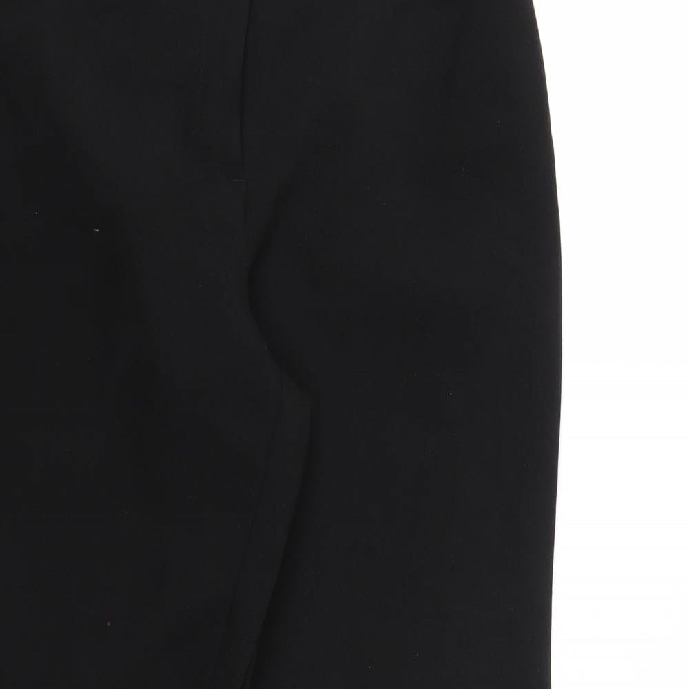 Papaya Womens Black  Rayon Trousers  Size 10 L28 in