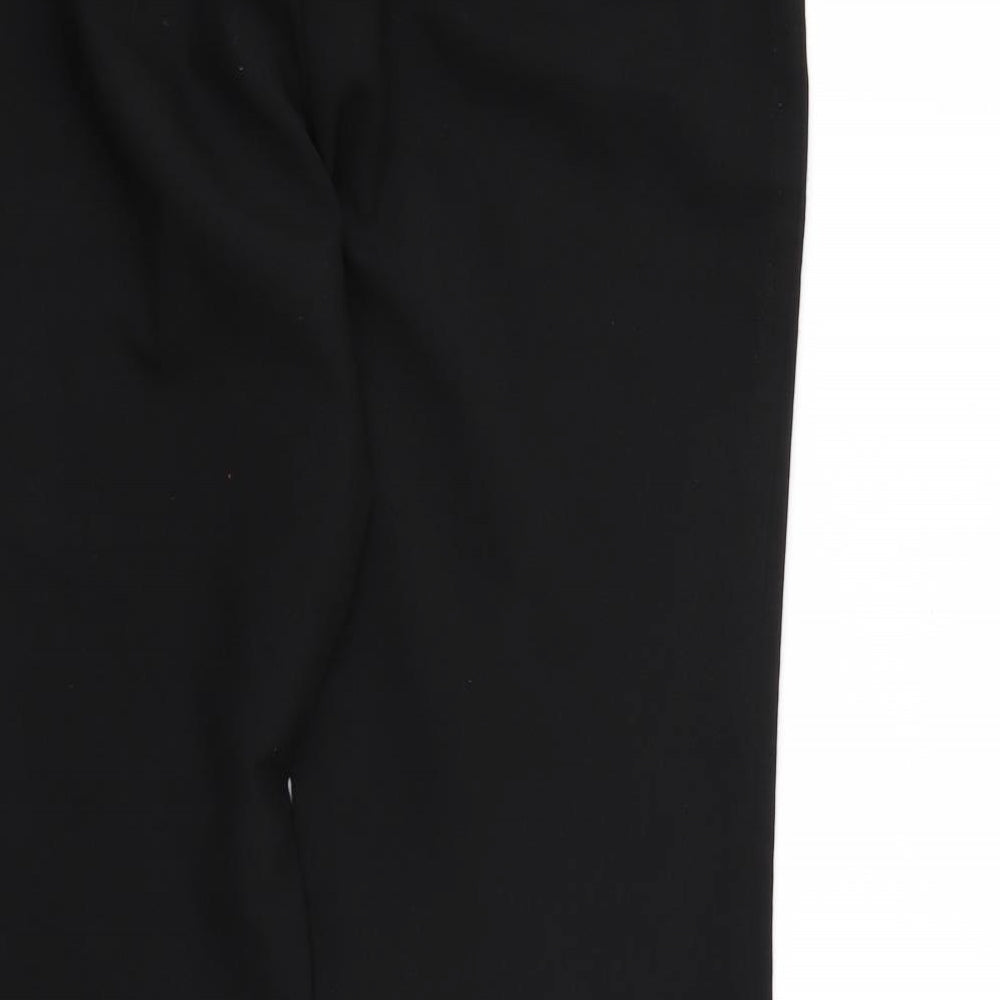 Papaya Womens Black  Rayon Trousers  Size 10 L28 in