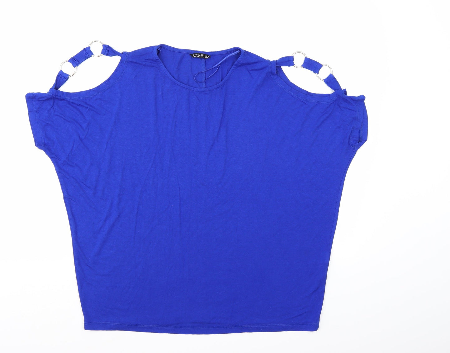 Select Womens Blue   Basic T-Shirt Size 10