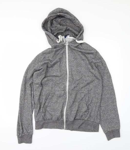 H&M Mens Grey   Full Zip Hoodie Size M