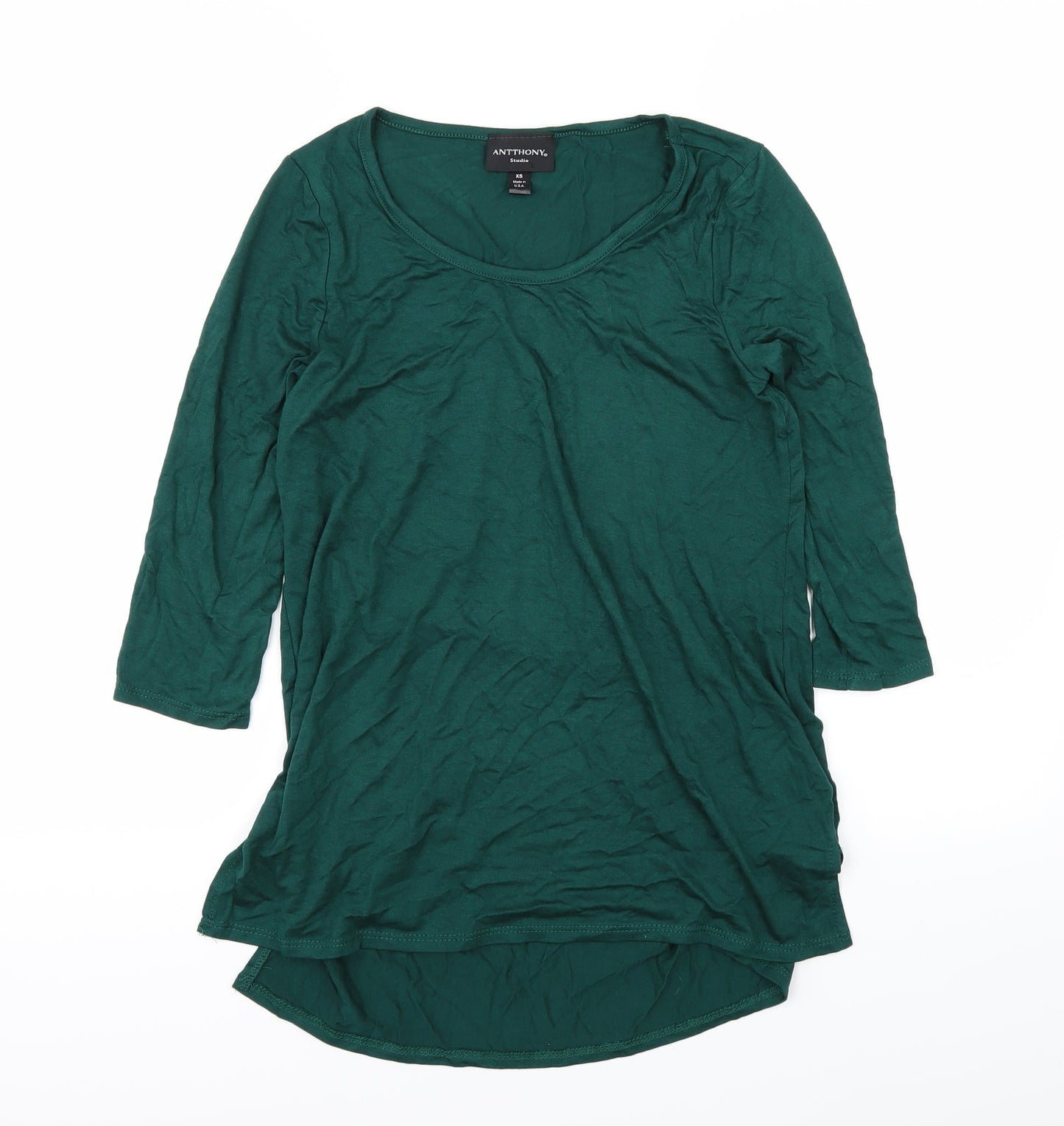 Anthony Studios Womens Green   Basic T-Shirt Size XS